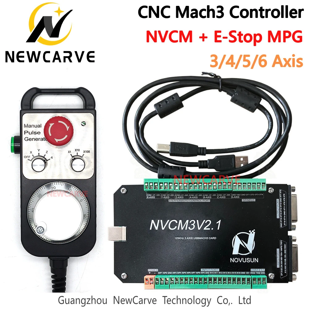 NVCM 3/4/5/6 осевой контроль ler MACH3 USB карта управления движением с аварийной