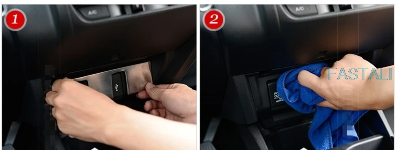 Декоративные наклейки для автомобильного прикуривателя Honda FIT JAZZ-19, декоративные наклейки из нержавеющей стали
