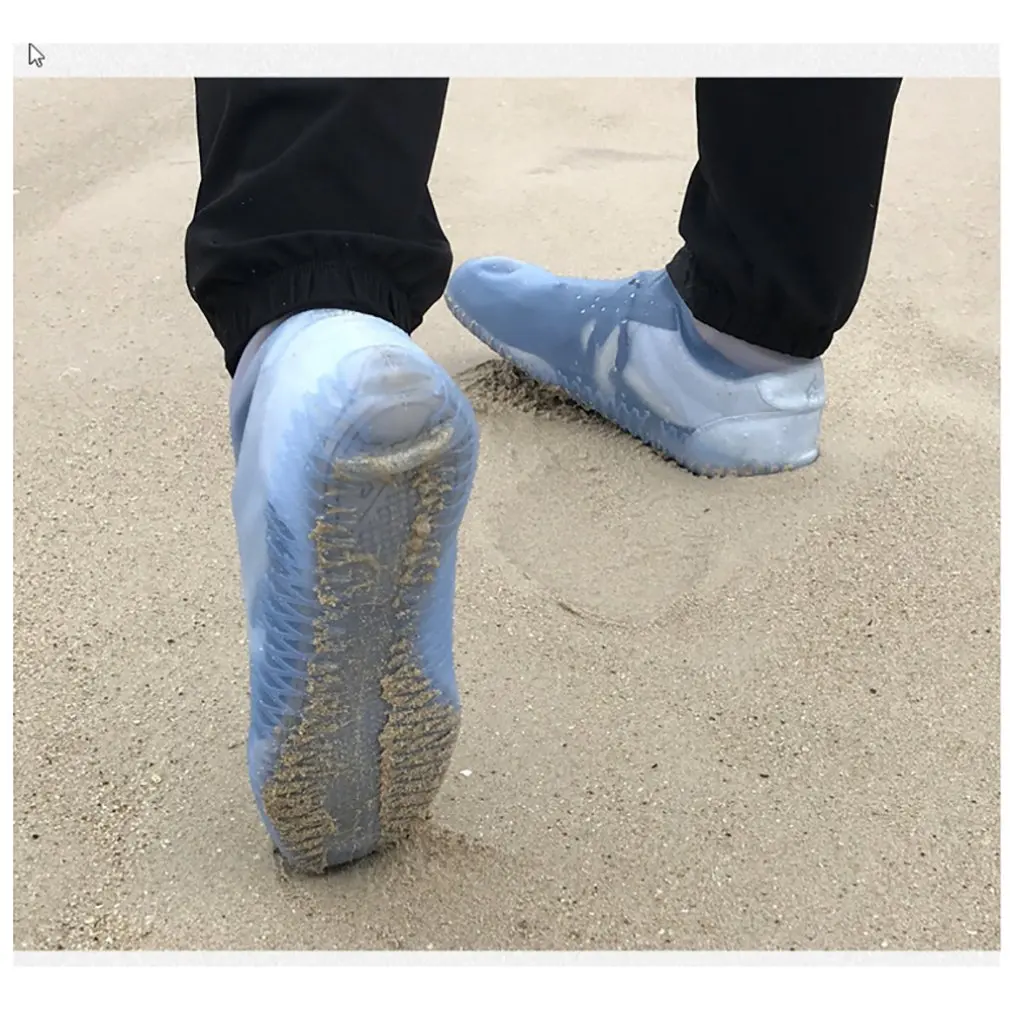 Силиконовый чехол для обуви, толстые износостойкие Нескользящие резиновые сапоги для мужчин и женщин, взрослых и детей, интегрированные резиновые сапоги