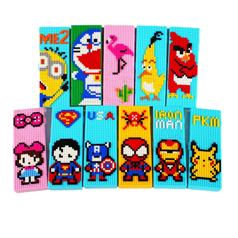 

Kawaii Unicorn Pikachu Pencil Case DIY Building Block Game Pencilcase Box for Kids Boys Girls Stationery School Supplies Gift
