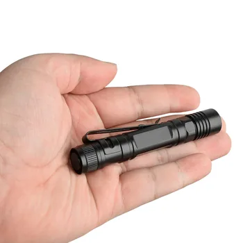 

Flashlight Clip Penlight Portable Pen Torch Lamp Waterproof XPE LED AAA Black Mini Aluminum FlashLight For Night Outdoor Sport