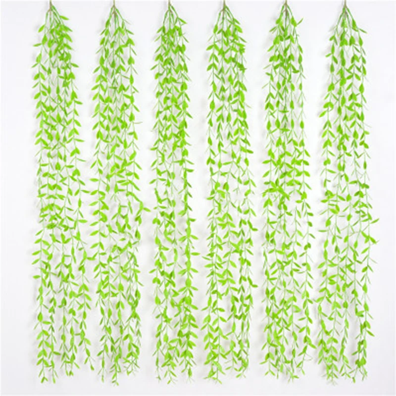 

Leaf rattan Artificial Vines Plant Decoration Party Display Design Hanging Plastics Garland