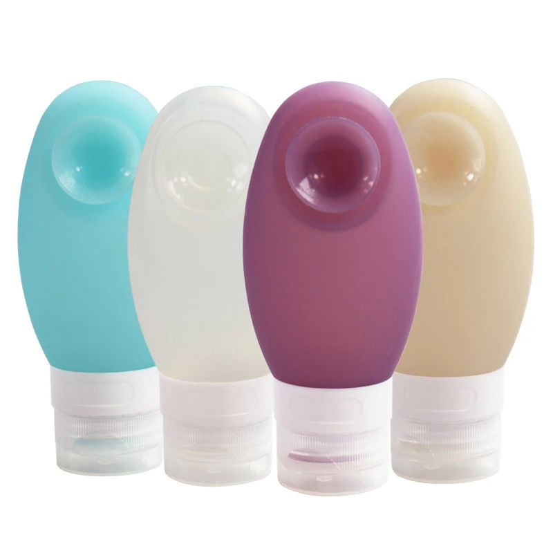 

Hot Sale Perfume Bottle Silicone Sub Bottle Small Press Bottle for Cosmetic Refillable Perfume Atomizer Shampoo Container