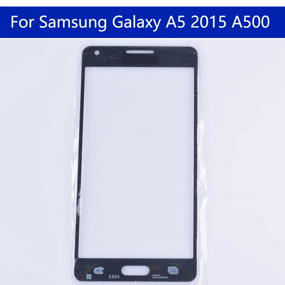 5.0" A500 For Samsung Galaxy A5 A500 A500F A500FU A500M A500Y A500FQ Front Outer Glass Touch Screen Lens Replacement