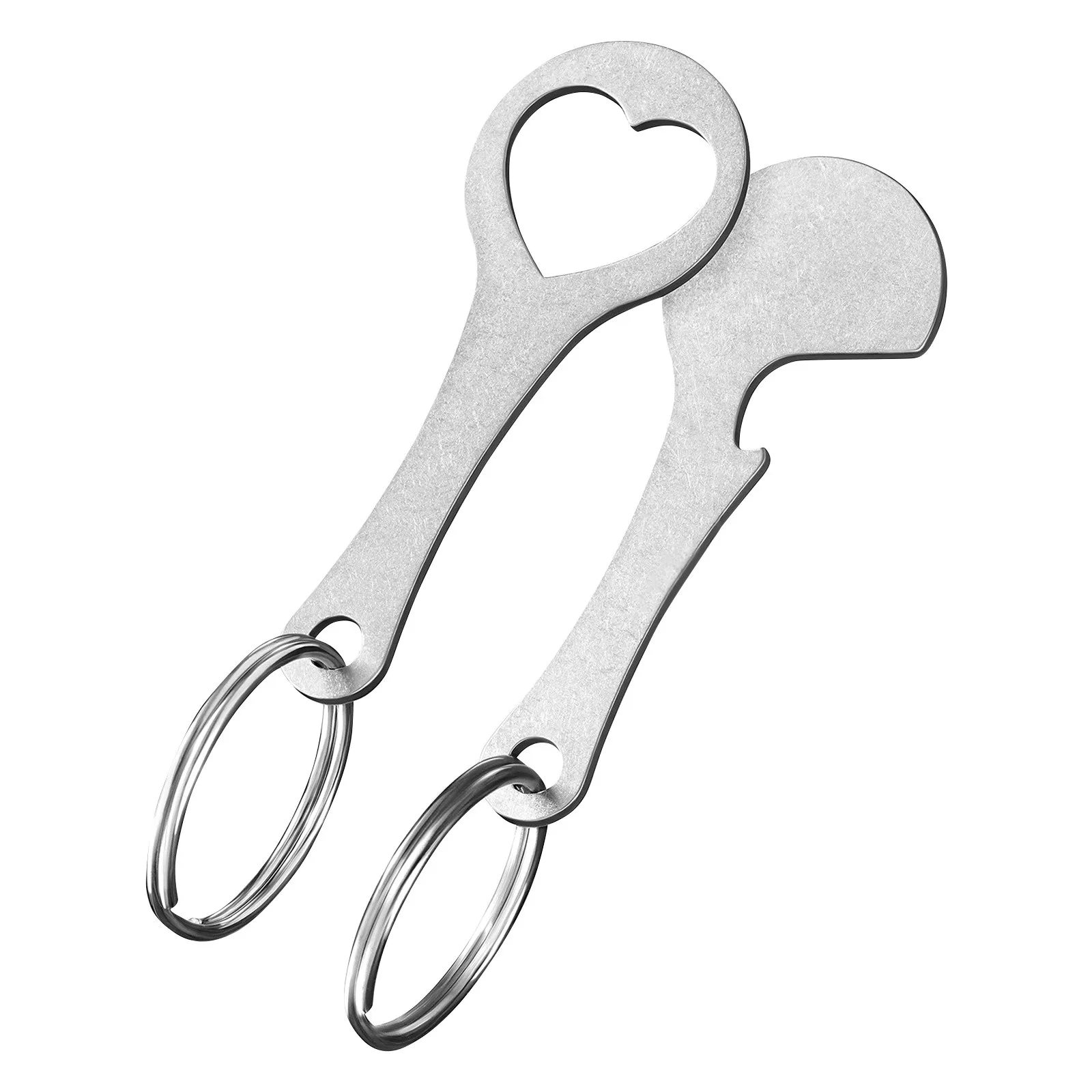 2-piece Stainless Steel Shopping Trolley Remover Metal Shopping Keychain Shopping Cart Separator, Keychain Decoration 