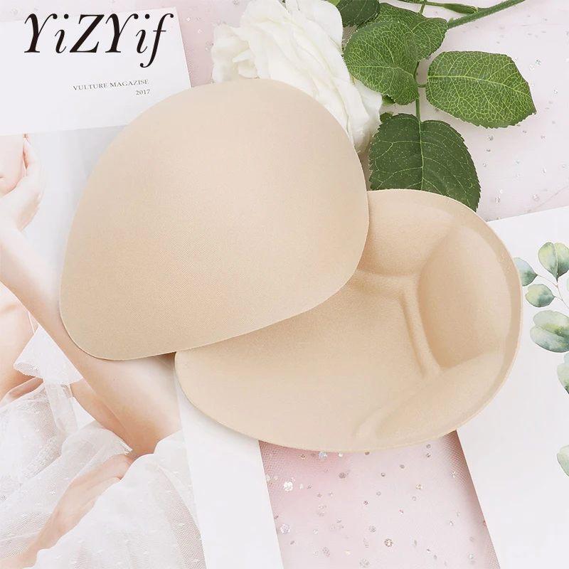 

1 Pair Bra Pads Inserts Push Up Bra Enhancer Chest Women Comfortable Removable Replacement For Swimsuits Workouts Mastectomy