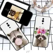 Raccoon cute animals Silicone phone cover case for OPPO A5 A9 2020 A7X reno 2 ace 3 pro realme 3 5 PRO funda