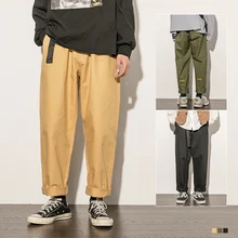 Хип-хоп Уличный сверхразмерный M-5XL для мужчин Harajuku прямые брюки Pantalon Homme повседневные брюки карго джоггеры брюки мужская одежда