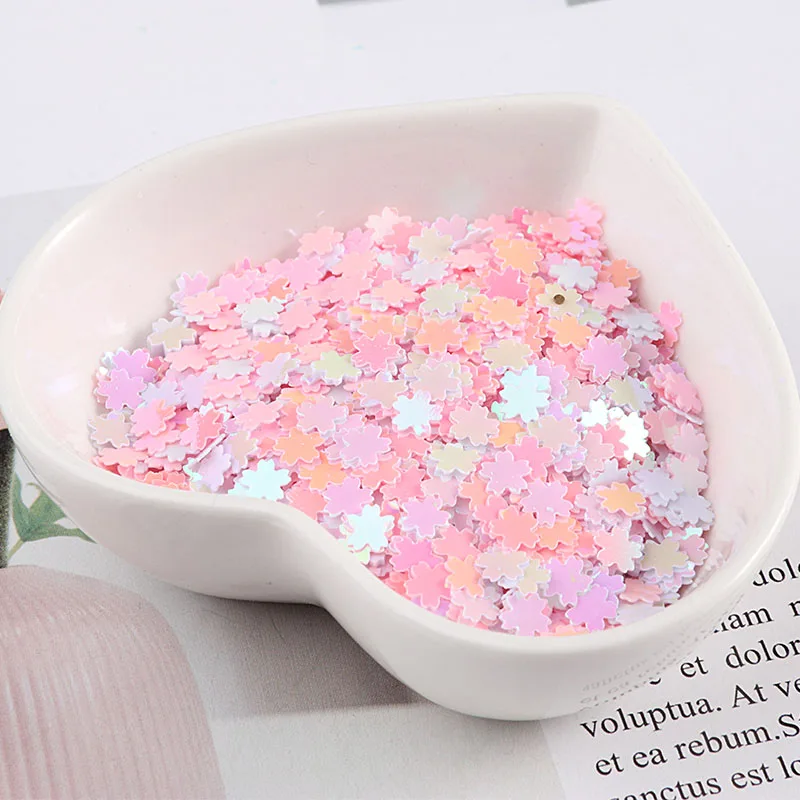 Блестки Sakura для нейл-арта 5 мм блестки маникюра сладкий цветок вишни