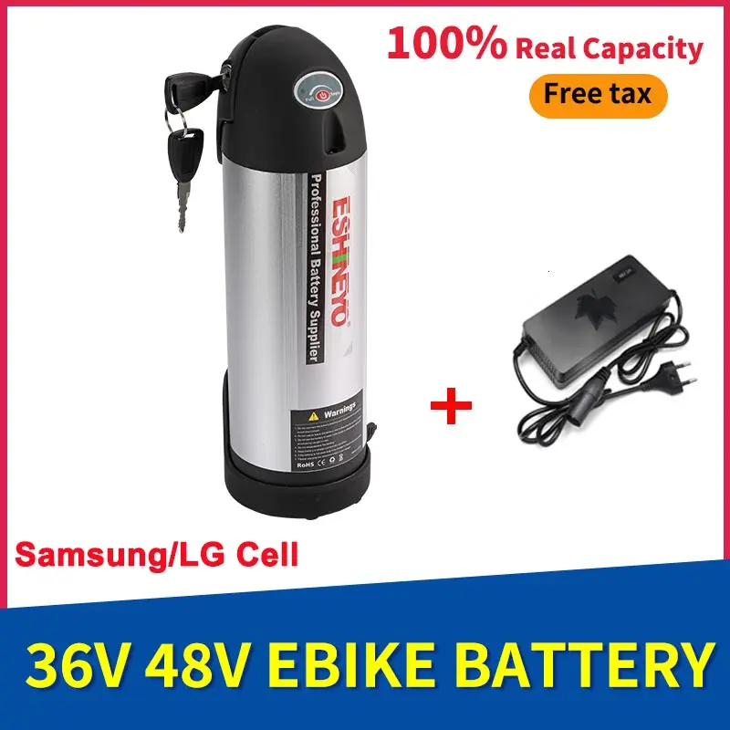

Electric ebike Bicycle Kettle Battery 36V 48V 13Ah 16Ah 17.5Ah Water Bottle Down Tube 18650 Cells Lithium ion Batteries
