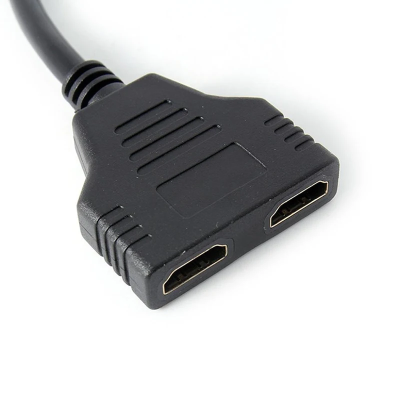 HDMI 1 до 2 двойной адаптер сигнала перевозчика конвертер кабель для видео ТВ HD tv(черный