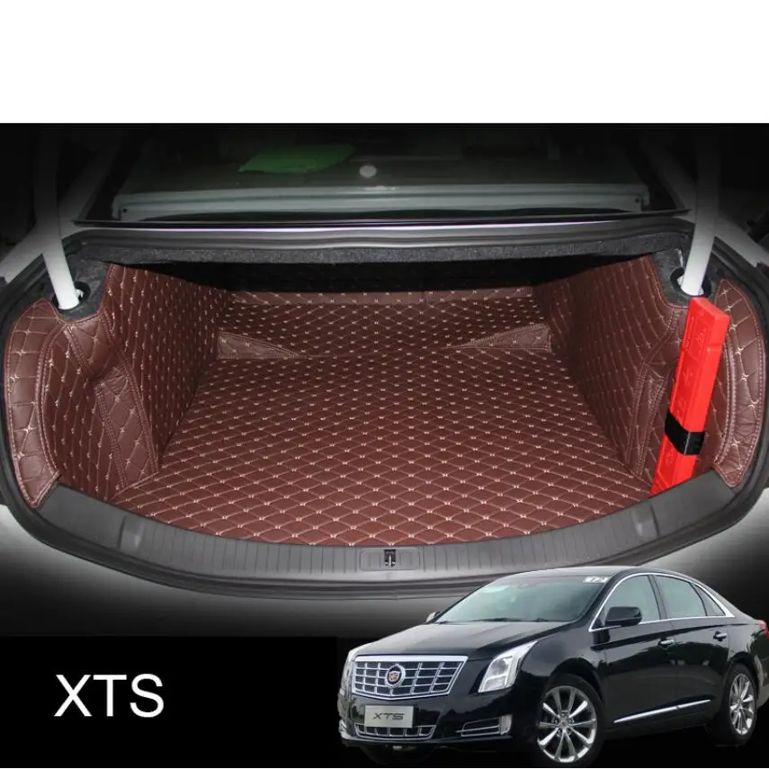 Для cadillac ats xts Кожаный Автомобильный багажник коврик грузовой лайнер 2012 2013