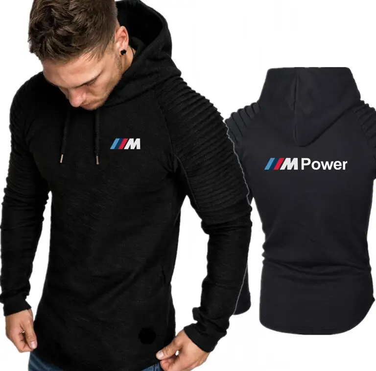 Motorsport M Power Print 2019 Autumn Fashion Men Casual winter fleece Sweatshirt Hoodie thick warm Jacket Male Hoodies Hoody | Мужская