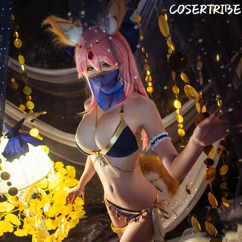 Аниме Fate/Grand Order tamamo no Mae танцор купальник Сексуальная Милая Униформа косплей Женский костюм на Хеллоуин