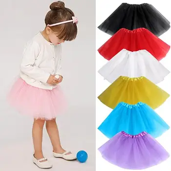 

Girls' Soft and comfortable Lovely Multi Layers Tulle Elastic Waist Puffy Skirt Tutu Princess skirt