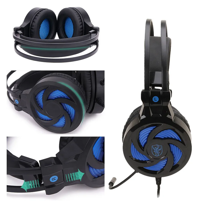 Headphones with Microphone Hi Fi Gaming Headset Computer Portable Earphone For PC PS4 Xbox One Mobile