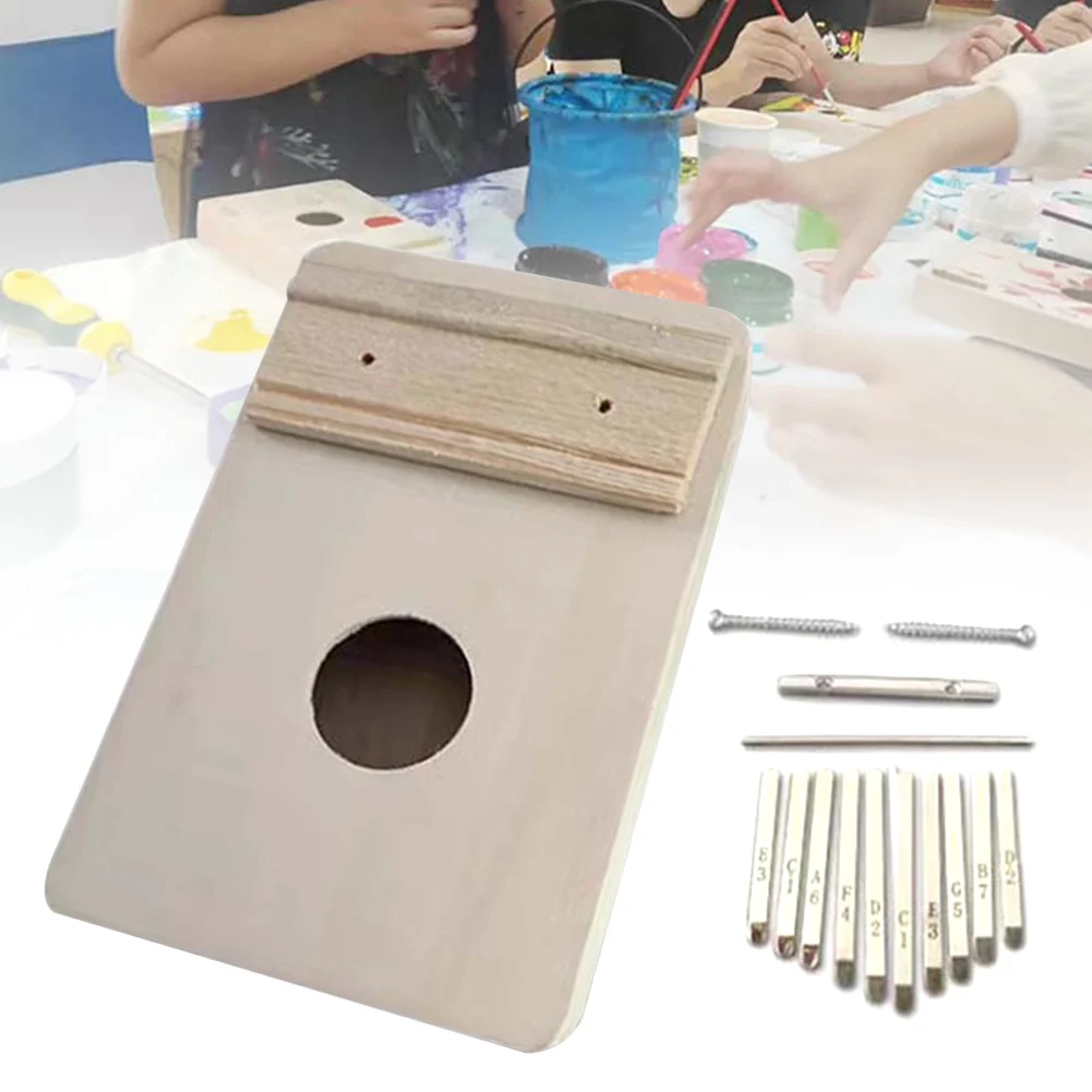 Simple Assembly 17 keys Kalimba Handwork DIY Kit Wood Finger Thumb Piano 10-key Kalimba for Childre