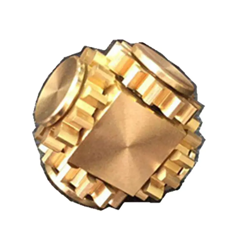 Brass Fidget Cube Gears Finger Spinner Stress Relief Gadget Desk Fun Toy Uk Shop Special Educational Needs Toys Games Sa