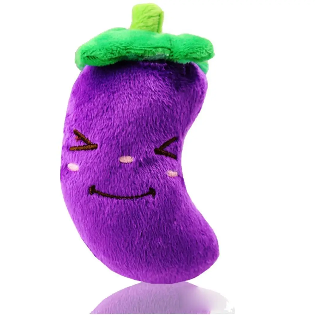 purple eggplant Игрушка для собак, кошек, милая игрушка для собак, креативная смешная 11 стилей, многоцветная игрушка для собак, кошек, плюшевые игрушки, игрушки для кукол - Цвет: purple eggplant