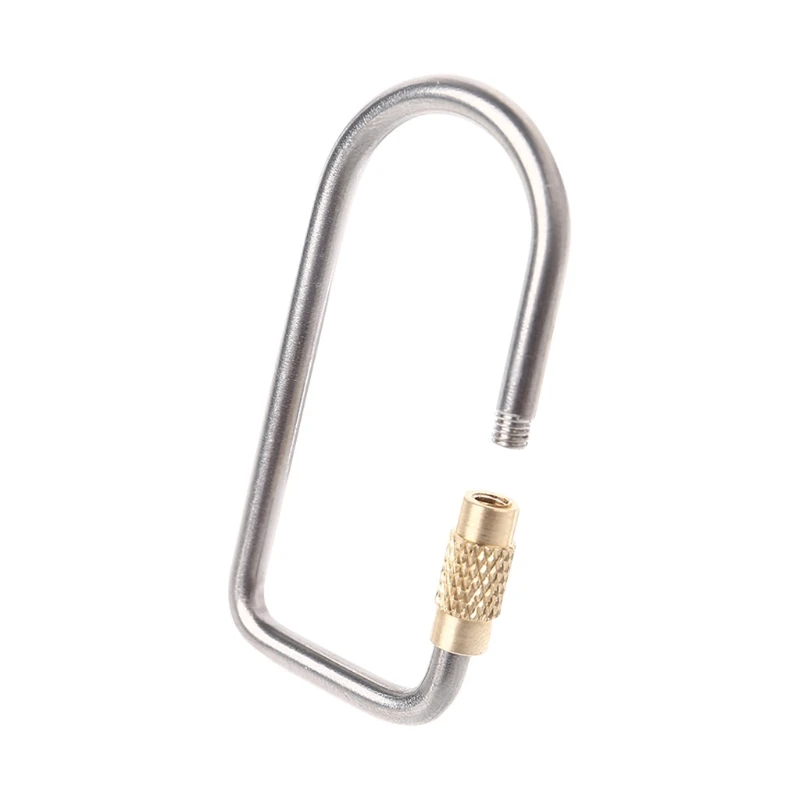 

Camping Link Titanium Alloy Carabiner Keychain Hanging Lock Buckle Hook Key Ring 62KF