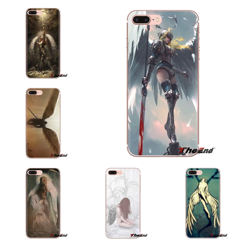 Luxury Anime Fantasy Girl Wings Angel Case For Samsung Galaxy S2 S3 S4 S5 MINI S6 S7 edge S8 S9 Plus Note 2 3 4 5 8 Coque Fundas |