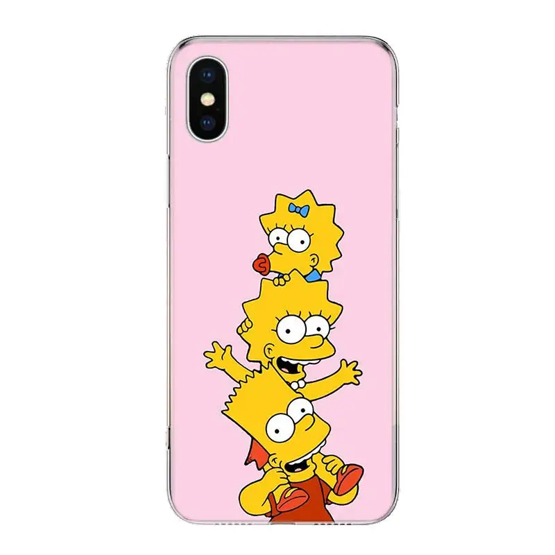Мультифильм «Симпсоны Семья крышка чехол для телефона для samsung Galaxy S10+ Note 10 9 8 S9 S8 J4 J6 J8 плюс S7 S6 корпус под плетенную сумку