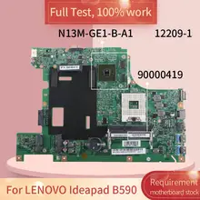 Placa-mãe para lenovo ideapad b590 90000419 a 1 usada, placa-mãe N13M-GE1-B-A1, teste completo, 12209