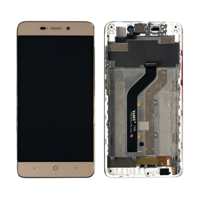 AAA+ For ZTE Blade X3 LCD D2 T620 A452 LCD Display+Touch Screen Digitizer Assembly With Frame