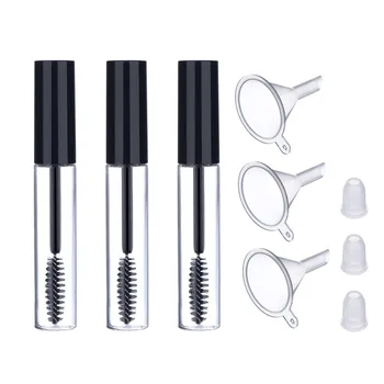 

Refillable Bottles 3Pcs 10ml Empty Mascara Tube Wand Eyelash Cream Container Bottle Empty mascara bottles with wand GK