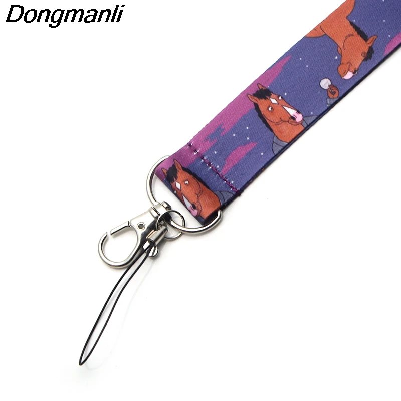 PC182 Конь БоДжек брелок Lanyards держатель удостоверения личности ID карта Пропуск Тренажерный зал мобильный телефон USB бейдж держатель ключевой ремень