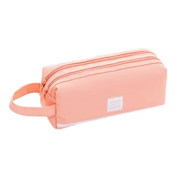 

Simple Large Capacity Pencil Case With Handle Creative Multi-function Double-layer Pencil Case For Student