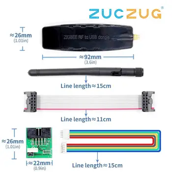 

(CC2530/CC2531) ZIGBEE RF TO USB transparent serial port ZigBee digital transmission equipment industrial grade