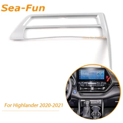 Panneau de garniture de commutateur de climatisation de contrôle Central, accessoires d'intérieur chromés pour Toyota Highlander 2020 2021 2022 