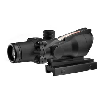 melhor Aim 4x32 Acog Scope Manequim Fibra Airsoft Rifle Escopo Pistola De Ar Tático Riflescopes Sniper Caça óptica Vista Ao1004