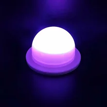 5050SMD Декоративные 18 светодиодов легко установить мини пульт дистанционного управления с USB заряжаемый через USB светильник Водонепроницаемая база бассейн 16 цветов ABS