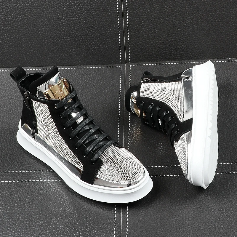 bling high top sneakers