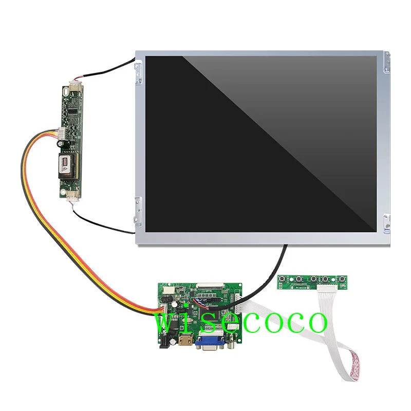 12,1 дюймов 800*600 G121SN01 V3 панель ЖК-дисплей модуль HDMI+ VGA+ 2AV плата контроллера промышленные запчасти PDA - Color: FULL SET