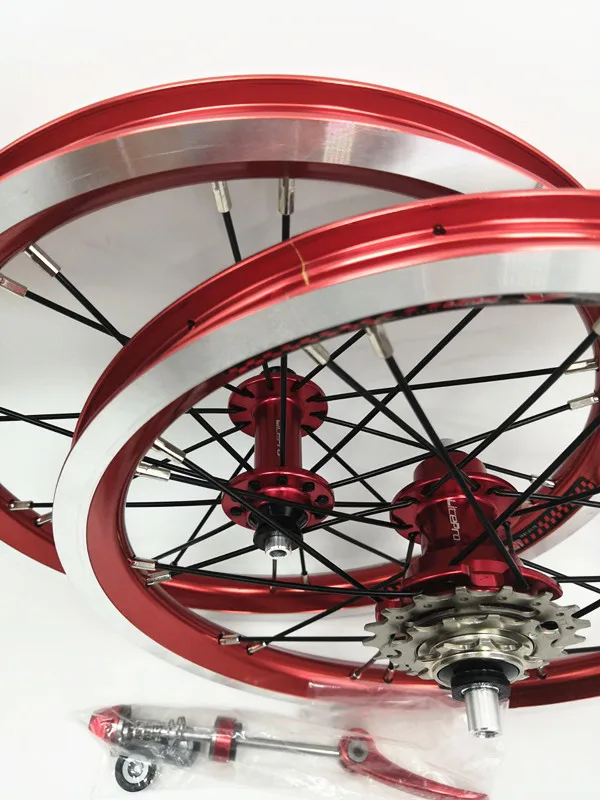 Litepro 14/16 складной велосипед 412 Wheelset наружный 3 Shifter Wheelset три скорости колеса велосипеда обод