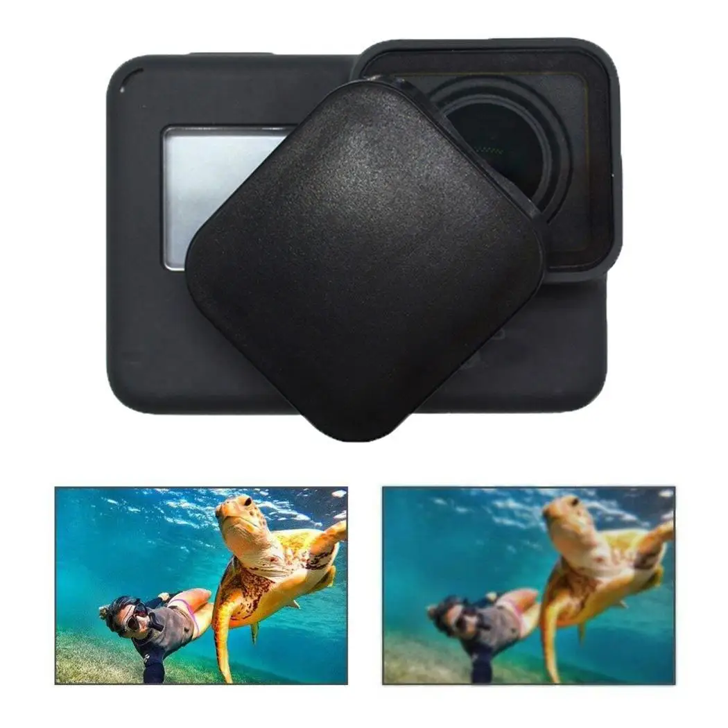 Защитная крышка объектива Крышка для GoPro силикон, Жесткий Чехол Hero 6 5 Аксессуары для экшн камеры