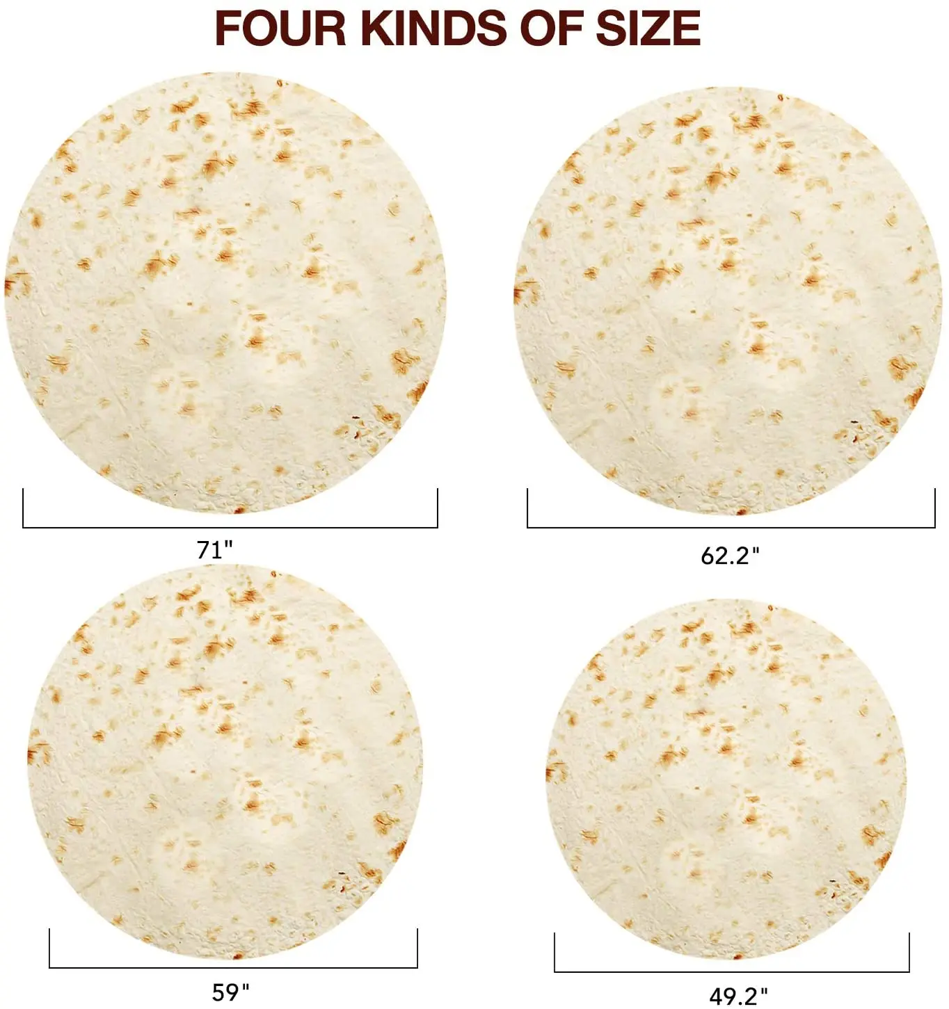 Одеяло Tortilla для пиццы мягкое покрывало кровати шерстяной диван плед плюшевое
