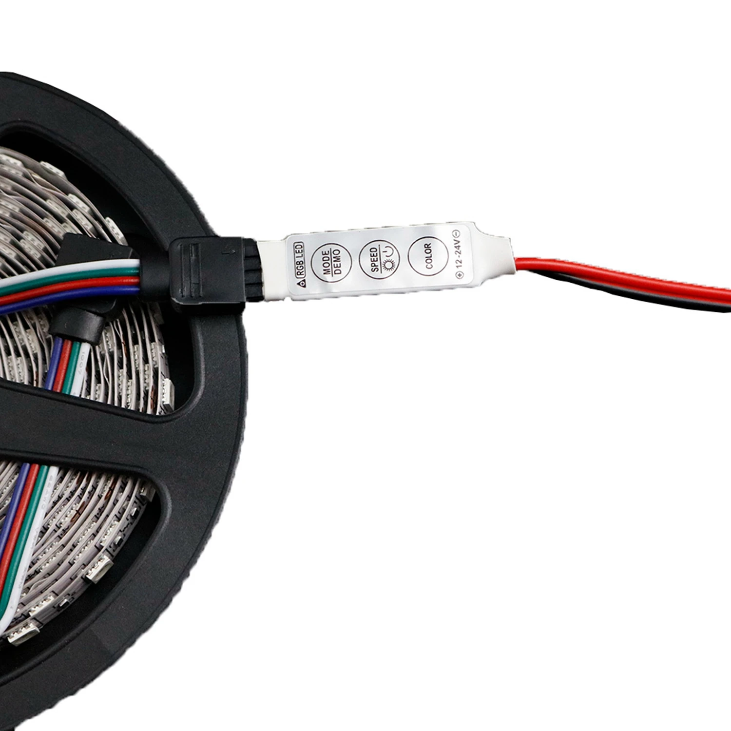 Регулятор яркости светодиодов RGB 12 В постоянного тока мини контроллер с 3