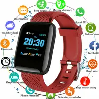 116Plus Smart Watch Women Waterproof Screen Touch Operation Heart Rate Tracker Men's Fashion Cardio Wristband for Android IOS 1