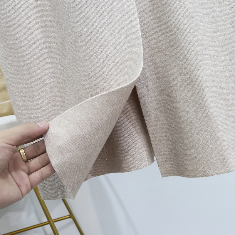 Womens Medium Long Knitted Vest Sweater Dress Plus Size Casual Loose Fall and Winter V Neck Jacket Sleeveless Outerwear Clothing