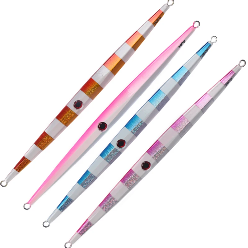 OBSESSION Luminous Artificial metal jig swimbait 200g 300g Slow jigging lure lead Saltwater fishing lure accessories pencil bait