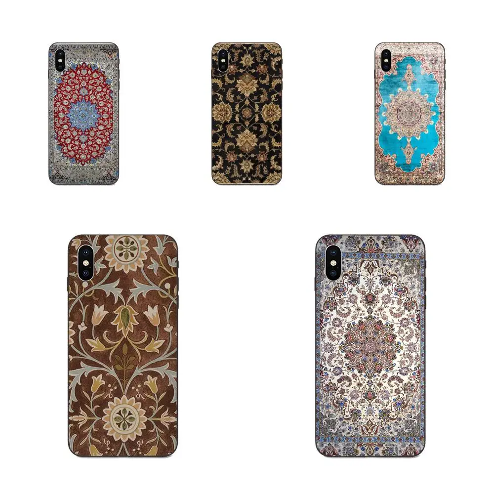Мягкий ТПУ чехол Мобильный для Apple iPhone 4 4s 5 5S SE 6 6S 7 8 Plus X XS Max XR 2019 персидский ковер