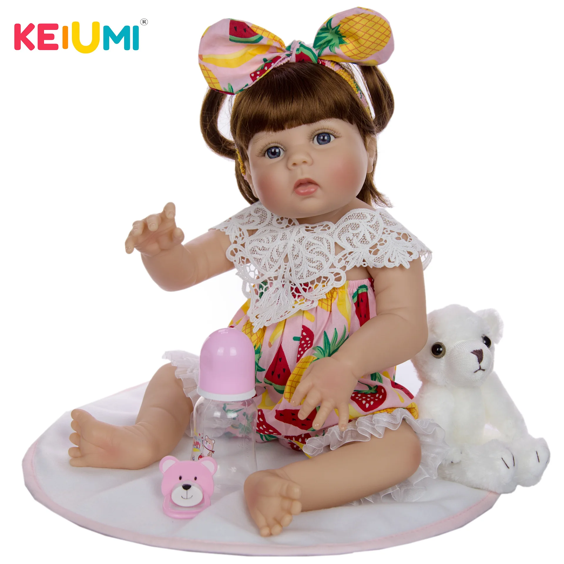  Keiumi Reborn Baby Doll 23-Inch 57 Cm Model Infant All Silica Gel GIRL'S