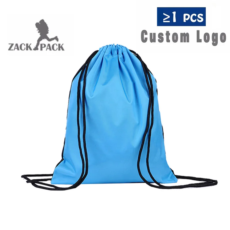 5 шт. Сумки на шнуровке на заказ логотип Cinch Sack рекламные заказной печатный логотип спортивный рюкзак для детей девочек мальчиков