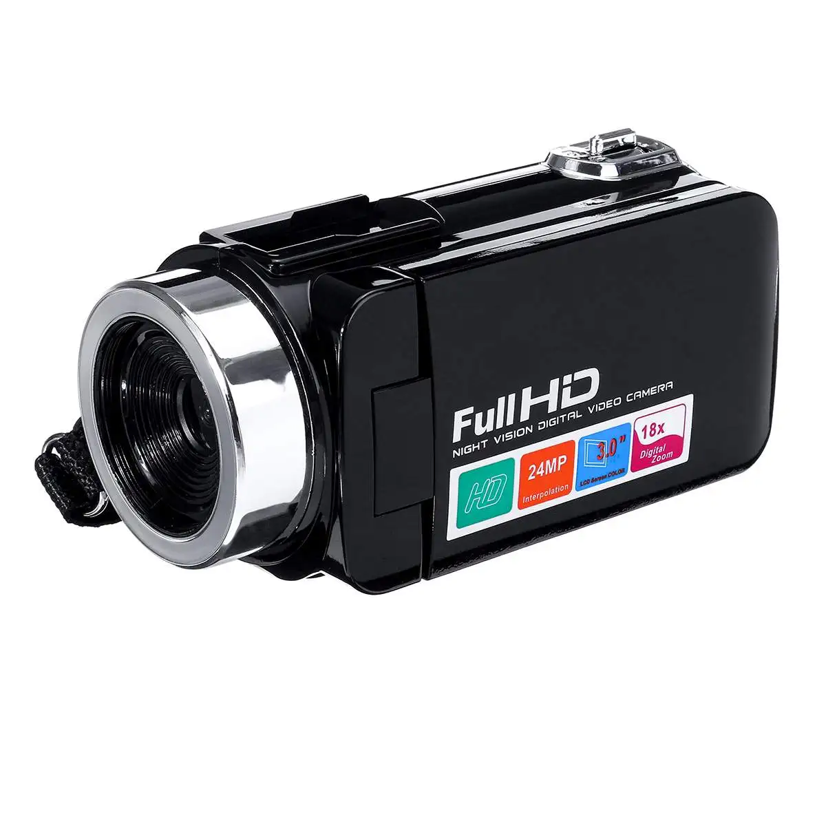 1080P HD видеокамера 24MP ИК ночного видения 3,0 дюймов ЖК-экран 18X цифровой зум Камера Fotografica DV видеокамера