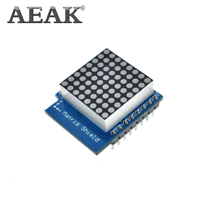 Матричный светодиодный щит AEAK V1.0.0 для WEMOS D1 миниатюрный модуль управления