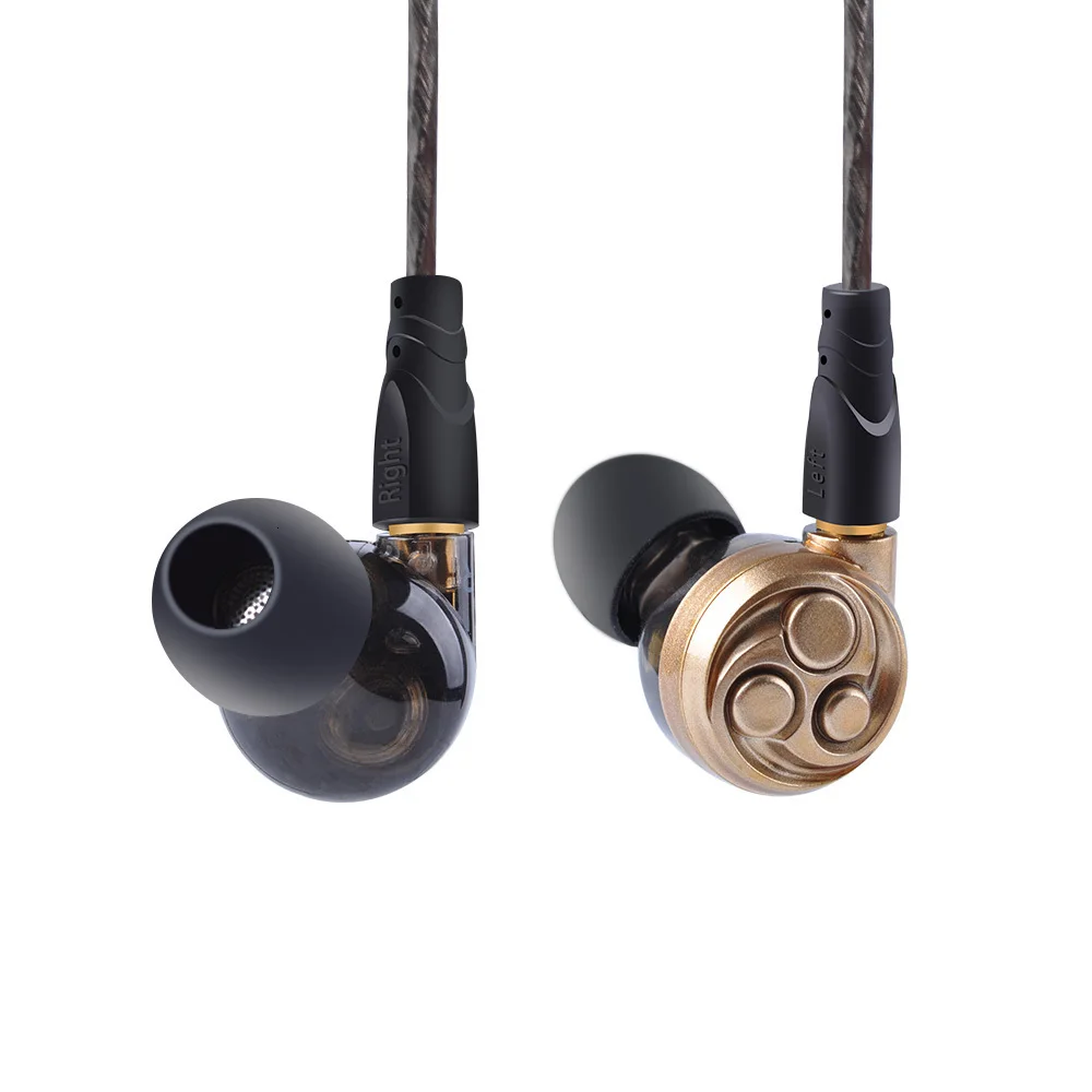 KINBOOFI F60 3DD динамические наушники-вкладыши для музыки Hi-Fi Monito, металлические наушники для бега, спортивные наушники, наушники-вкладыши с заушником